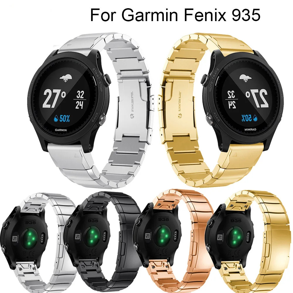 Ремешок для часов Garmin Fenix 5 для Garmin Forerunner 935 ремешок из нержавеющей стали с инструментом Correa Quick release Fit wrist