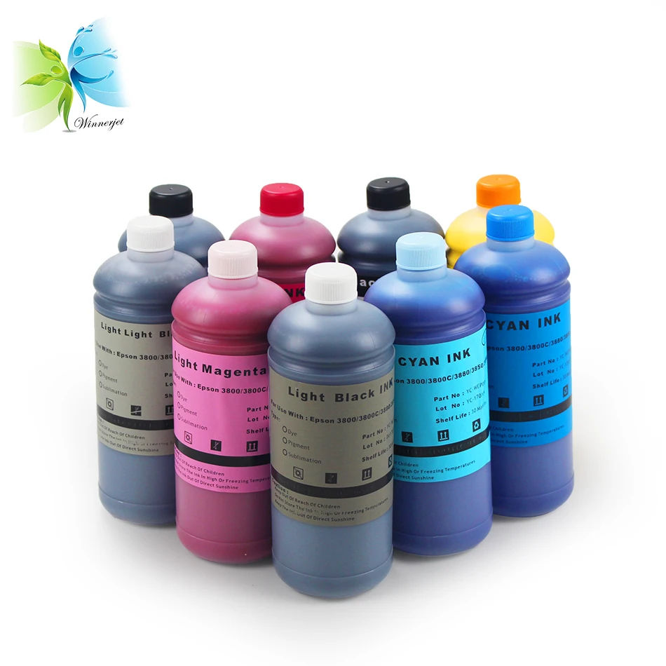 Пигментные чернила WINNERJET 1000 мл для принтера Epson Stylus Pro 3800 3880 3800c 3890 3850|pigment ink for