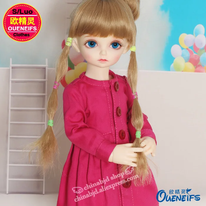 Одежда BJD 1/4 Бесплатная доставка Милая Красная Девочка принцесса с длинным
