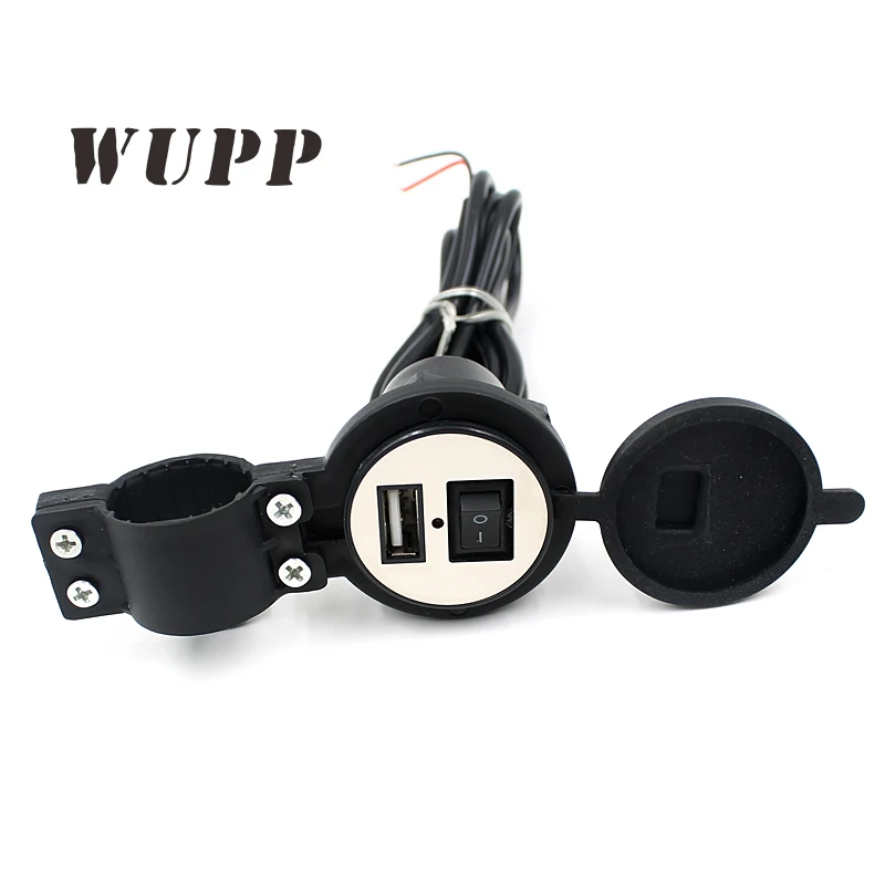 WUPP мотоцикл Usb зарядное устройство водонепроницаемый Прикуриватель разъем