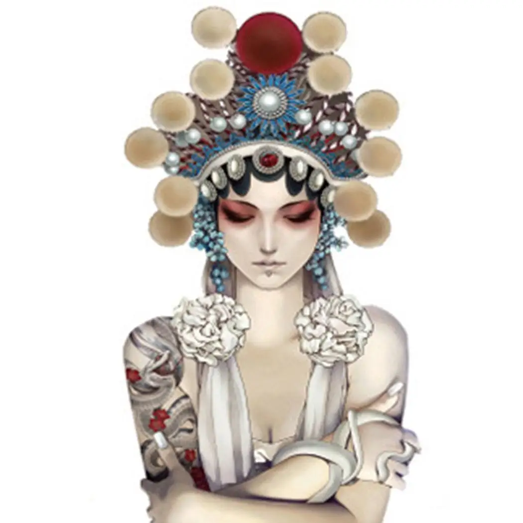 Новые мужские и женские водонепроницаемые аниме татуировки для подростков как