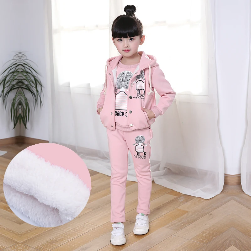 3 шт./комплект детский бархатный жилет топ и штаны|Комплекты одежды для девочек| |