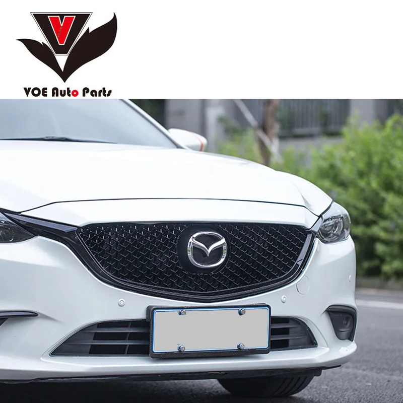 Atenza ABS пластик черный глянец переднего бампера гонки гриль решетка для Mazda Atenza 6 M6