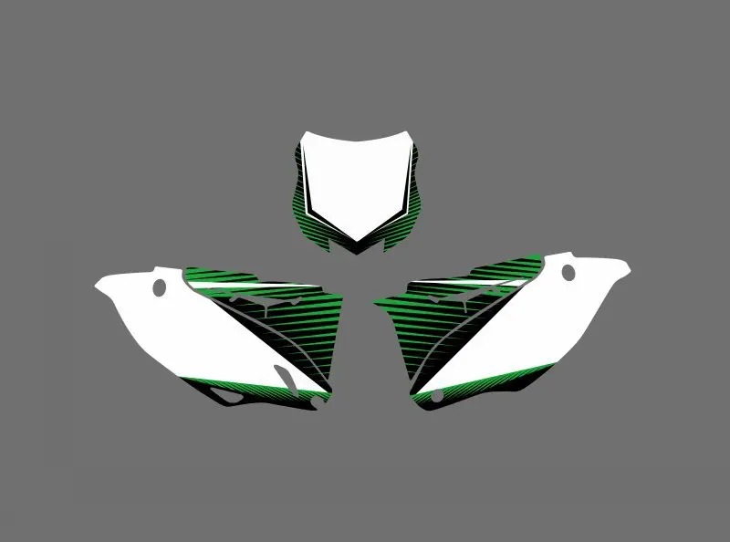 Набор стикеров для печати и создания фонов в 0436 стиле Кавасаки KX250F KXF250 2013 2014 KX 250F