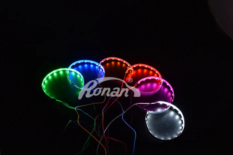 Ronan 360 глаза демона для 3,0 дюймов Би-ксеноновые линзы проектора белый желтый красный синий зеленый синий для автостайлинг модернизация