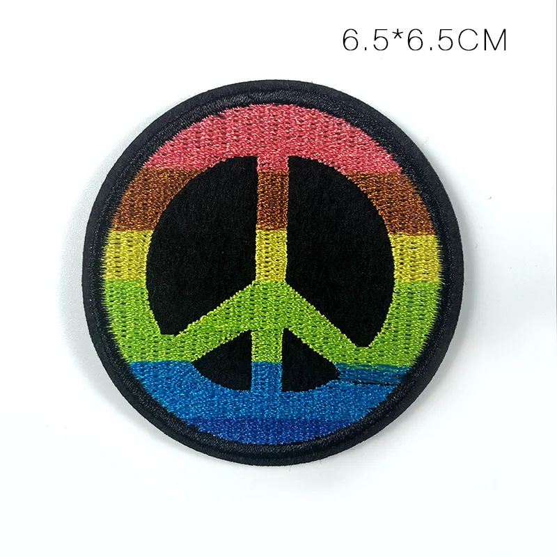 PGY Peace/нашивки с вышитыми буквами, круглые цветные аппликации для геев, для одежды, железные значки с надписью Love Car, 3D, сделай сам, пальто, Декор