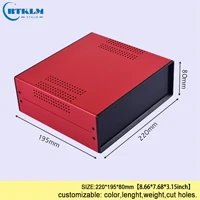 BDA40007(W195)-A5 DIY Железный ящик для электрических инструментов, железные металлические корпуса для электроники, распределительная коробка 220*195*80 мм, корпус, блок управления проектом - Цвет: BDA40007(W195)-A5