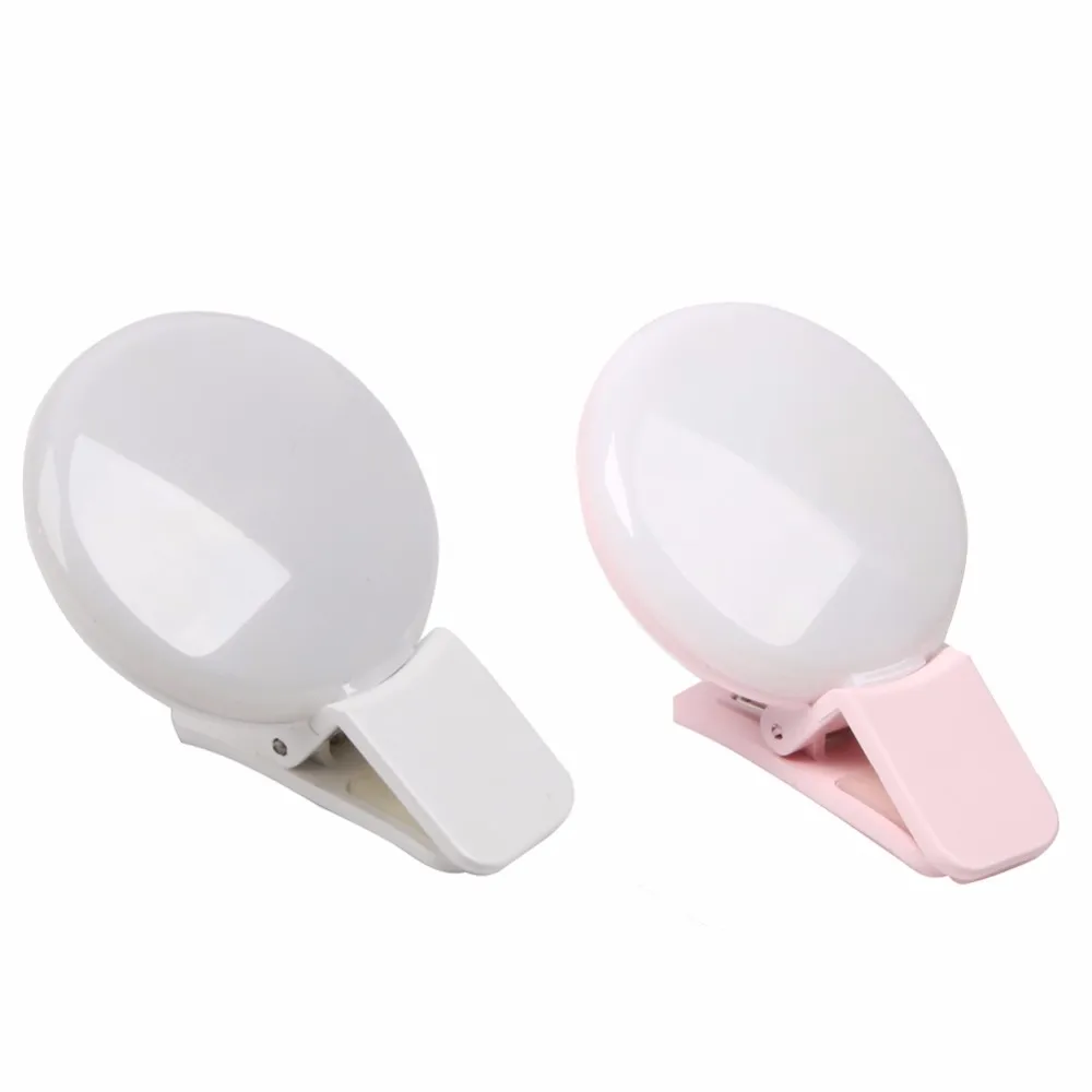 Newest Mini selfie portable flash LED light photo camera light ring For Phone Lens For Samsung S5 S6 S7 S7 S8 edge Note 4 5