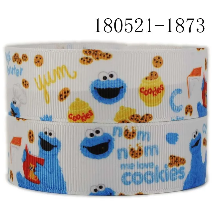 180521-1873 10 ярдов-различный размер Улица Сезам лента-Elmo и друзья/Улица Сезам grosgrain лента/атласная лента - Цвет: 180521-1873
