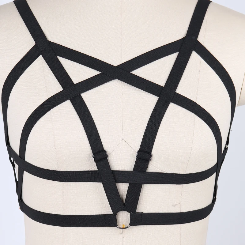 Бюстгальтер JLX. С бретельками женское сексуальное бондажное белье черное