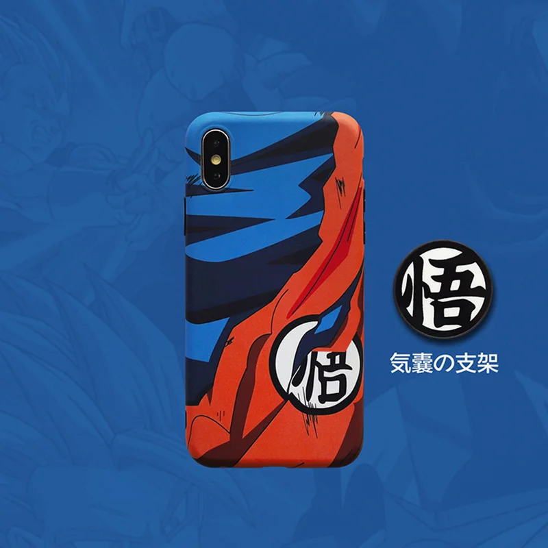 Горячая Распродажа, мягкий силиконовый чехол Dragon Ball Super Son Goku для iphone 6 plus, 7, 8, 8 plus, 11 Pro, X, XS, XR, MAX, чехол с подставкой для боевого телефона - Цвет: 1
