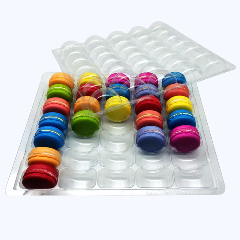 Подставка для макарон Transhome 35 отверстий коробка пластиковая упаковочная из ПВХ