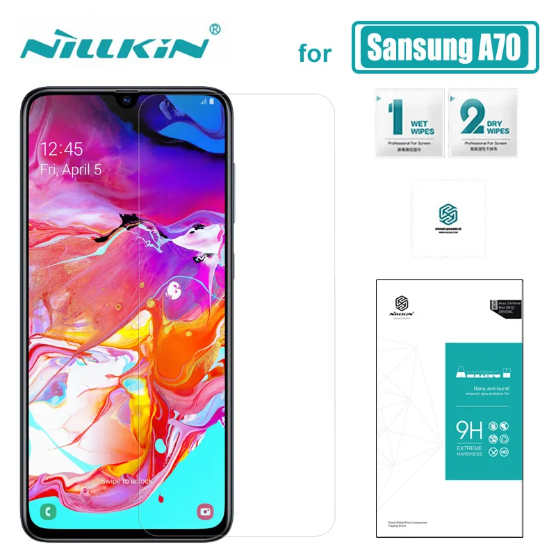 Для Samsung Galaxy A70 стекло Nillkin 9H твердое Закаленное протектор экрана для Nilkin ультра