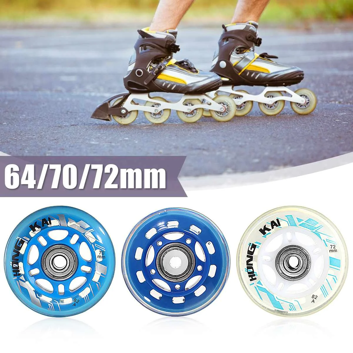 8 шт./партия 82A роликовые слайды колеса скейтборд белый розовый синий 64 70 72