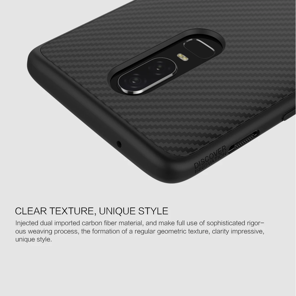 Чехол для OnePlus 6 T, чехол для OnePlus 6, Nillkin, синтетическое волокно, углеродное волокно, полипропиленовый пластиковый чехол для One Plus 6