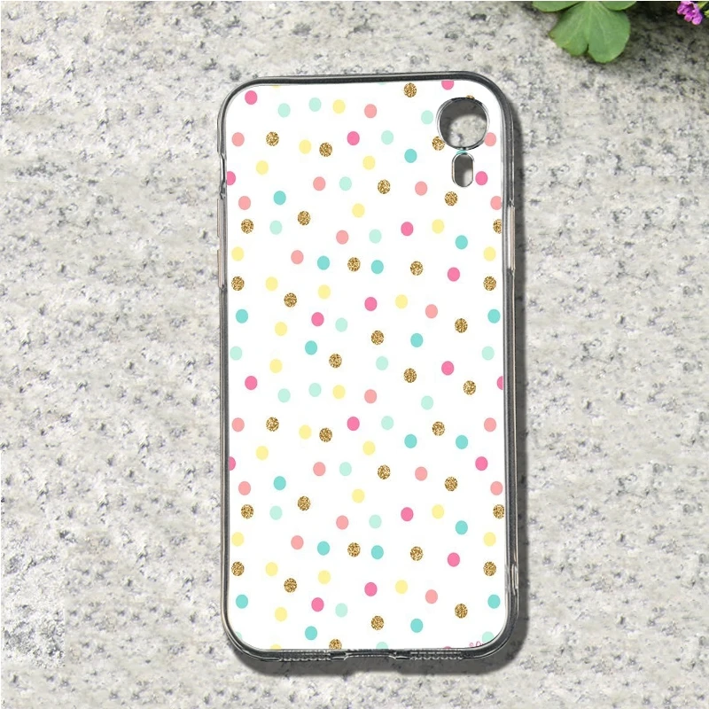 Красный черный золотистый в горошек олень Мягкий ТПУ чехол для мобильного