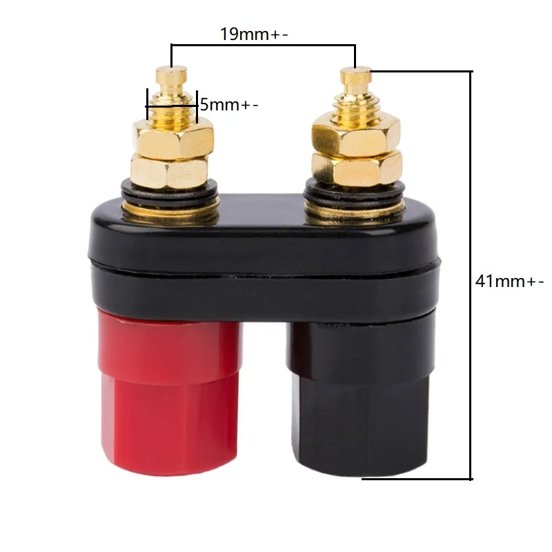 2 шт./лот 4 мм соединитель типа банан с позолоченной пластиной соединительная