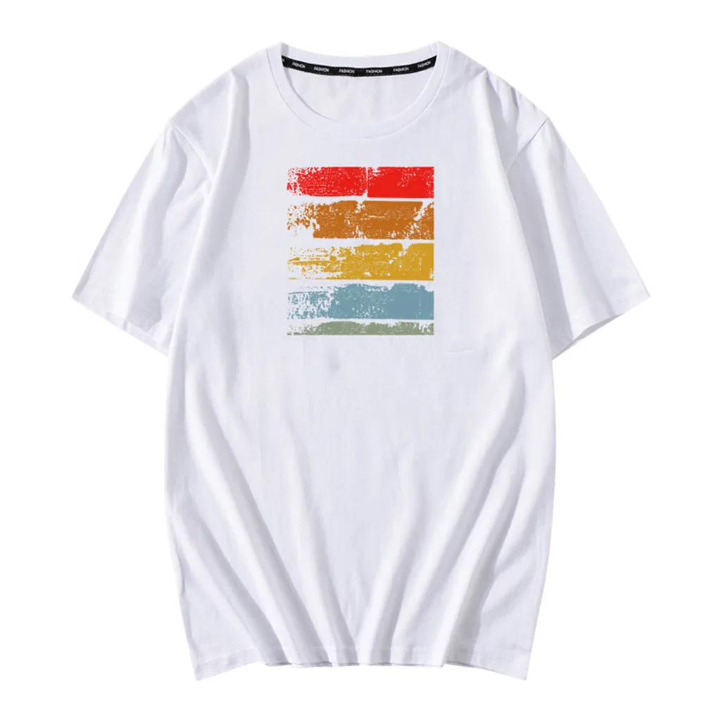 Футболка женская для бега летняя простая в полоску с коротким рукавом плюс