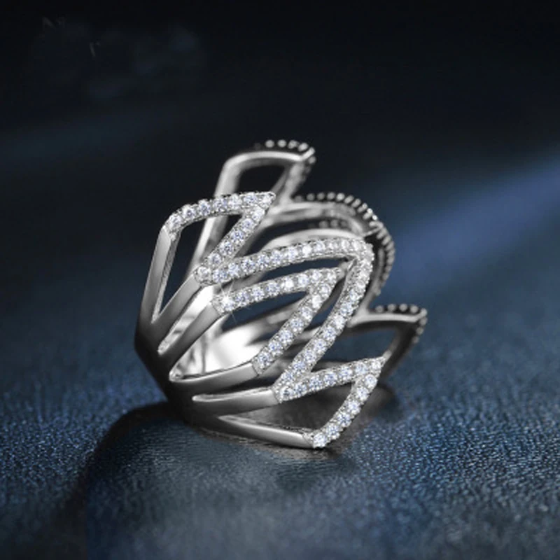 Женские кольца в европейском стиле Be 8 увеличенные альтернативные с кубическим