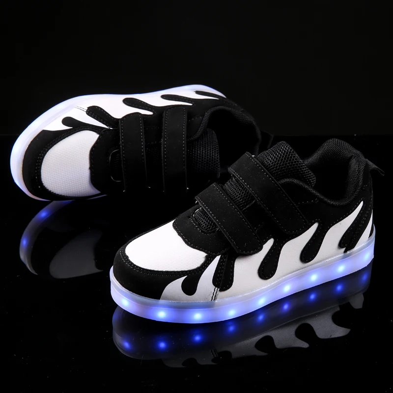 Новинка детская светящаяся обувь для мальчиков и девочек спортивная бега модные