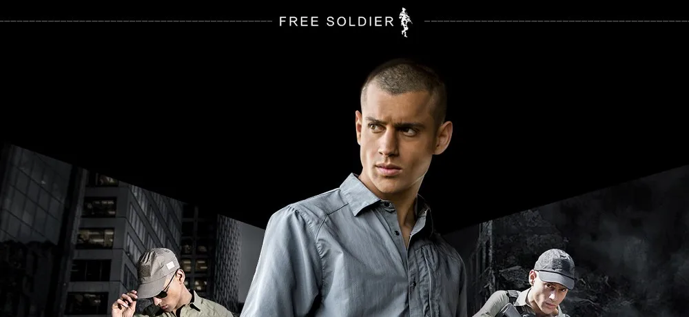 FREE SOLDIER Быстросохнущая рубашка с короткими рукавами Цзяньфэн Мужская весенняя и летняя и воздухопроницаемая быстросохнущая рубашка для военного любителя Локальная
