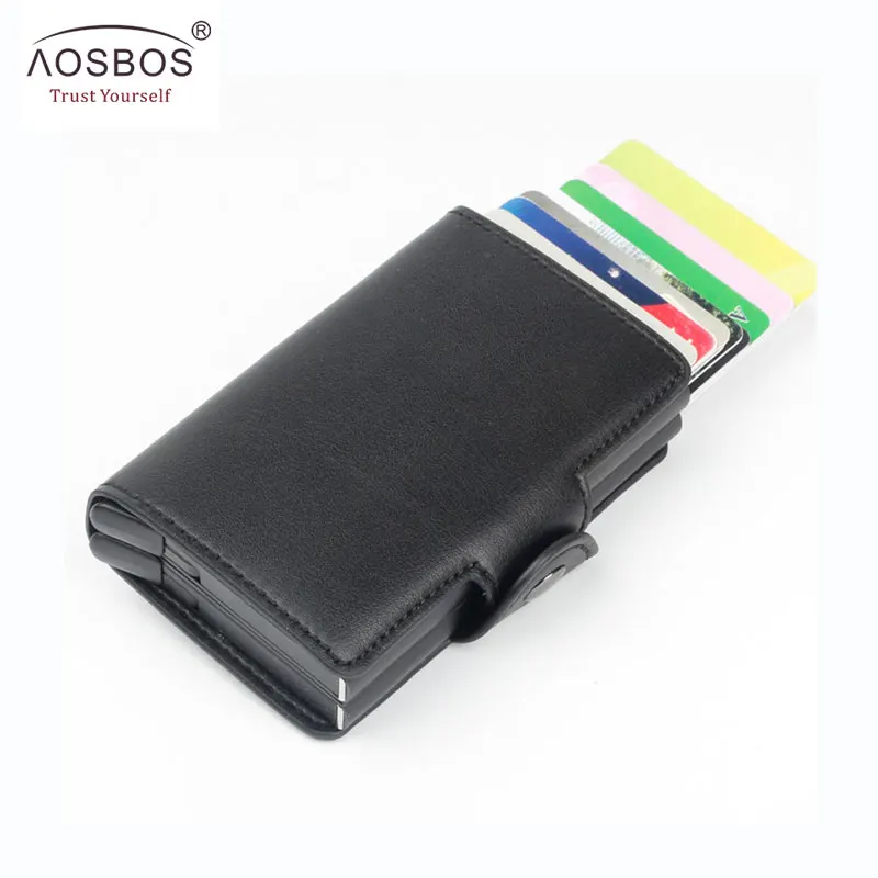 Новинка 2019 мужской держатель для кредитных карт Aosbos с защитой от радиочастотной