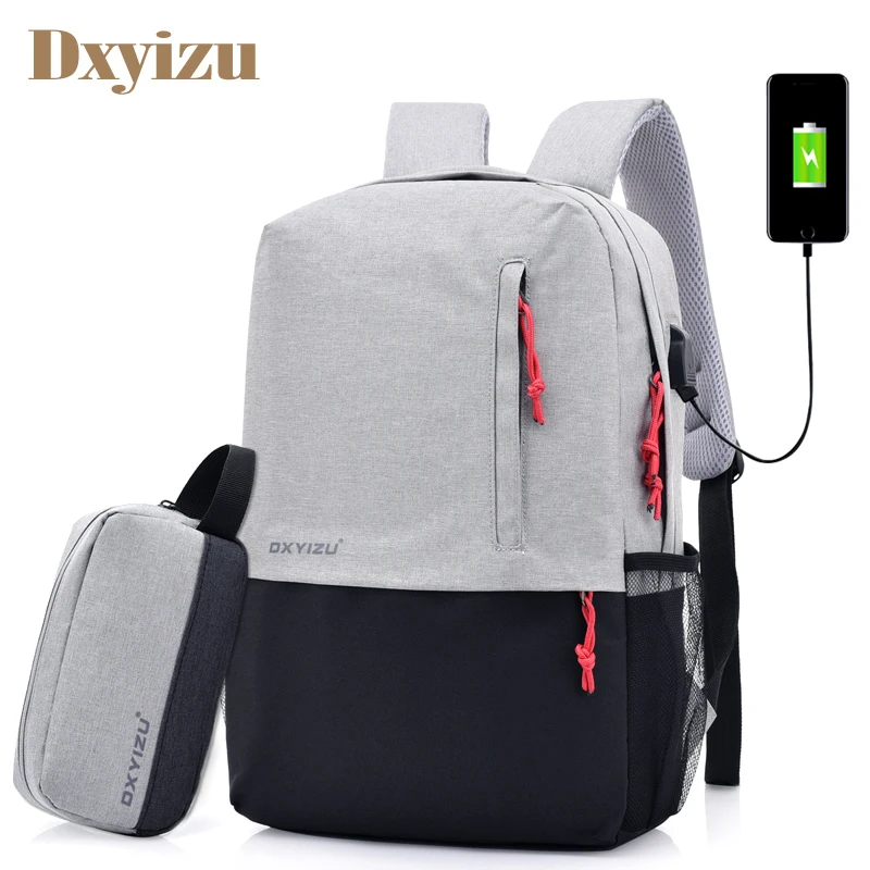 

New Men's Usb Charging Backpack Laptop Bags Students Men's School Bags For Boys And Girls Travel Large Capacity Unisex Backpacks