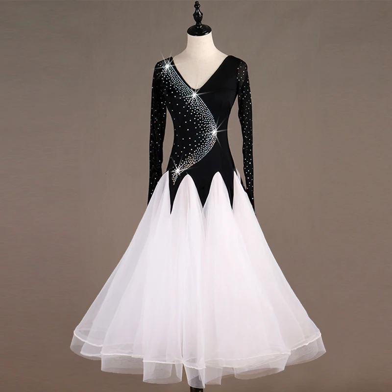 2019 современный платья для конкурса бальных танцев женщин стандартное бальное