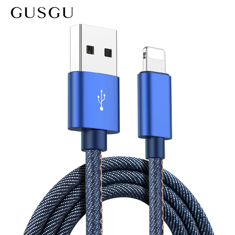 USB кабель GUSGU для iPhone X S Max 8 7 6 plus быстрая зарядка зарядное устройство Samsung S7 S6 Huawei P9