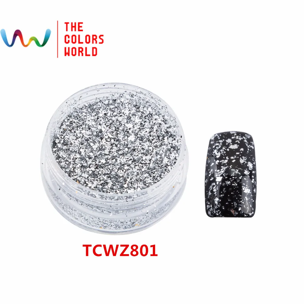 TCWZ801 50g TCT-039, цветные чешуйки, металлический блеск, волшебный зеркальный эффект, блестки для ногтей, Гель-лак для ногтей, украшения для ногтей, украшение для тела - Цвет: TCWZ801 50g