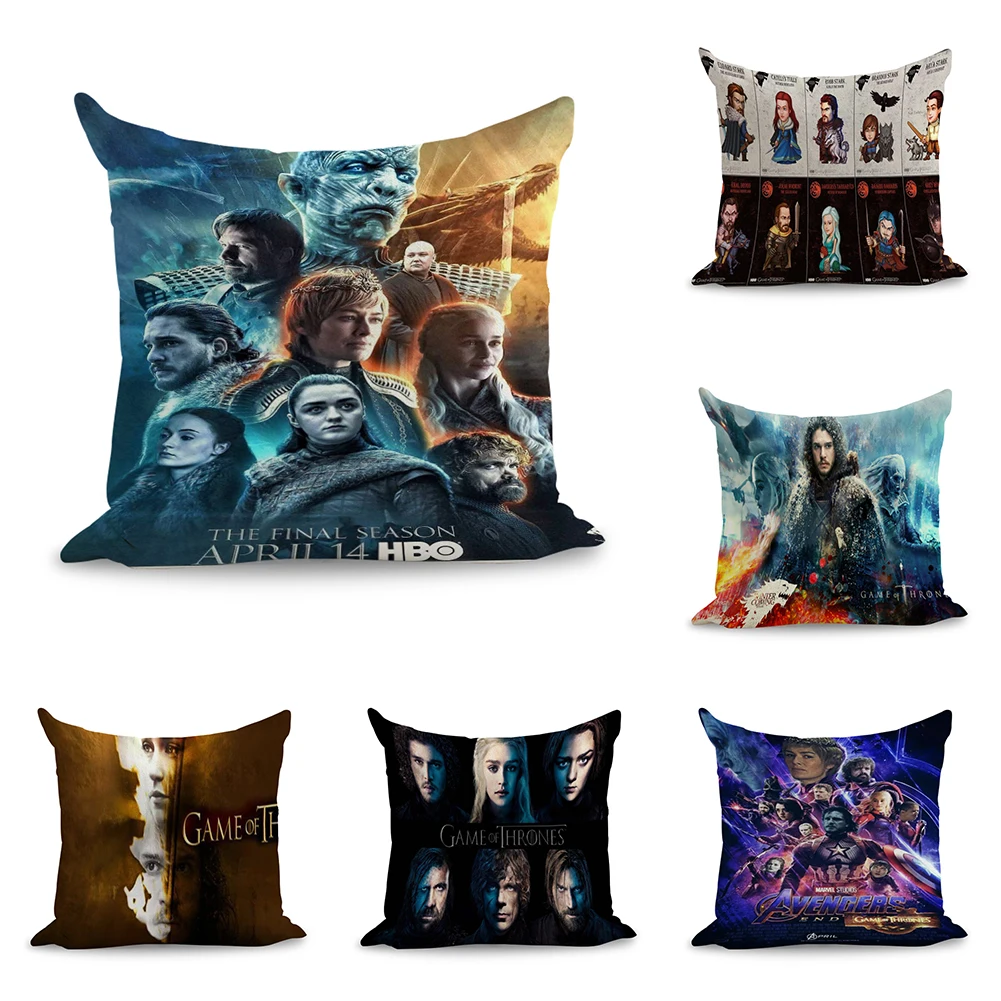 Игра престолов последний сезон подушки льняной диван сиденье подушечка диванная