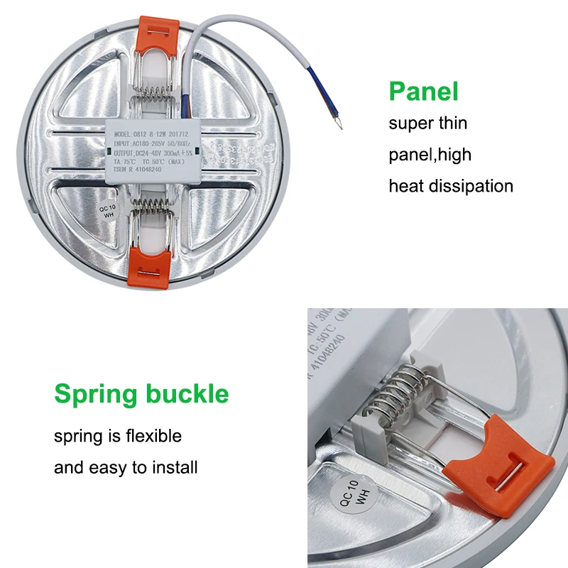 SZYOUMY новая версия Светодиодная панель ультратонкая Встраиваемая лампа 6 Вт 8 15 20 220
