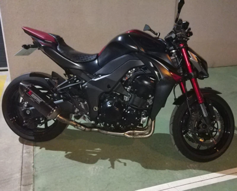 Для Kawasaki 2010- Z1000 мотоцикл Модифицированная Нержавеющая сталь глушитель Передняя труба полная система синий и серебристый