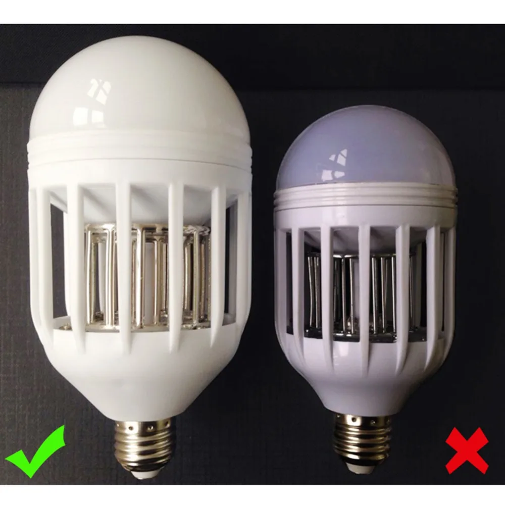 Lumiparty Светодиодные лампы E27 свет анти-москитная лампа с чистящей щеткой AC 85 ~ 265 В