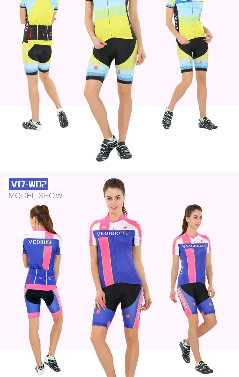 VEOBIKE профессиональная командная спортивная женская майка для велоспорта, комплект с шортами, одежда для горного велосипеда, одежда для горного велосипеда, Майо, Roupas Ciclismo
