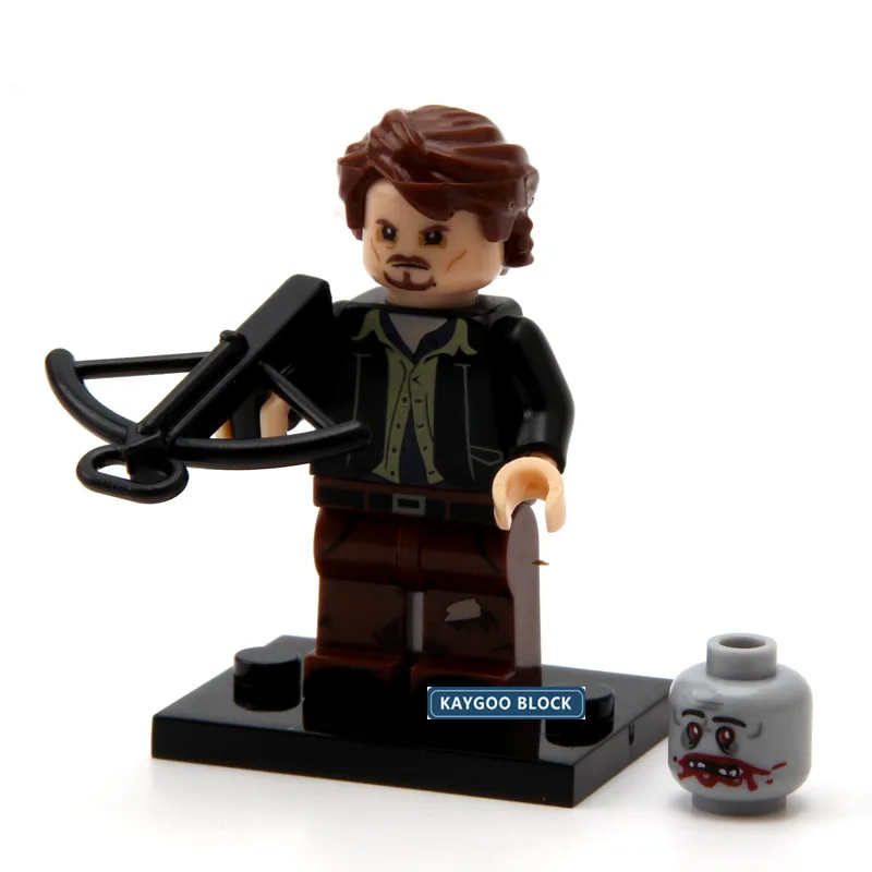 8 шт. Kaygoo Zombie Movie Walking Dead Survivor Guide Figures Building Block Brick Set игрушечные Супергерои модель Рика Лори Шейна Дейла