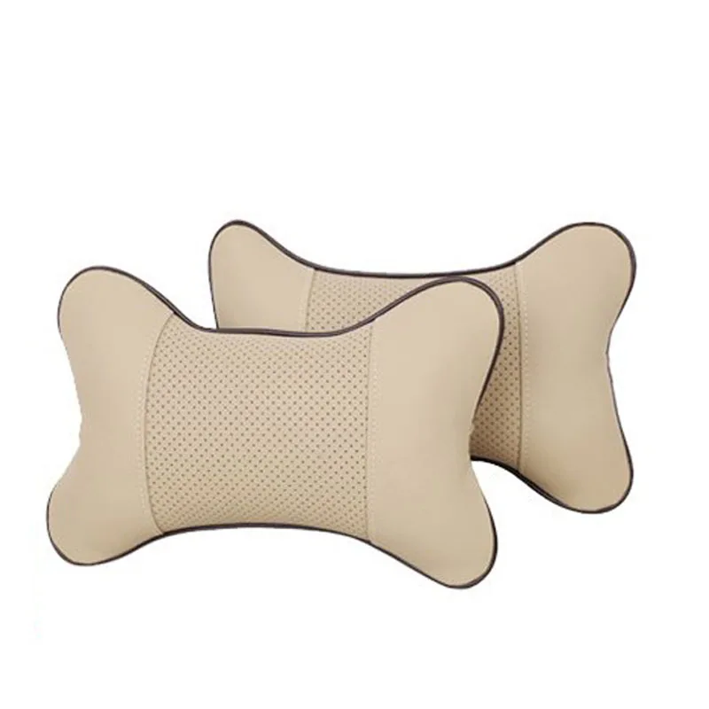 Перфорированная кожаная подушка для подголовника автомобиля Danny ремень