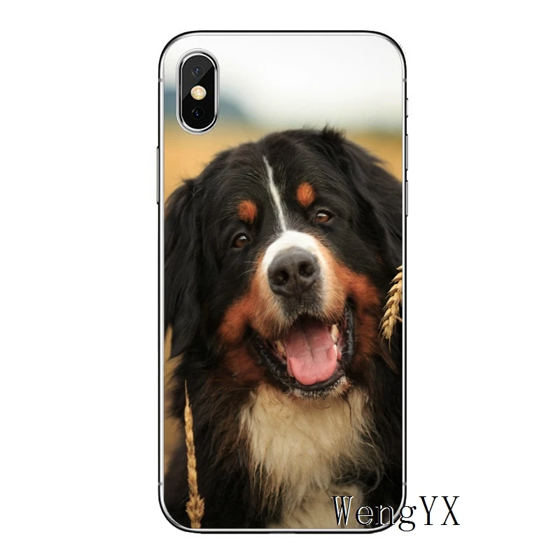 Бернская горная собака для Apple iPhone 8 7 plus 6s 6 plus X XR XS Max SE 5s 5c 5 4s 4 TPU мягкий чехол для телефона - Цвет: Mountain-Dog-A-04