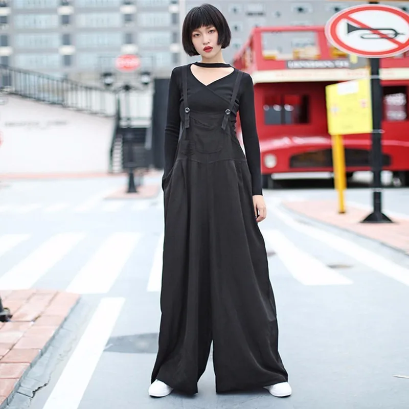 Брюки GALCAUR на бретелях женские комбинезон макси бретелях-спагетти с широкими