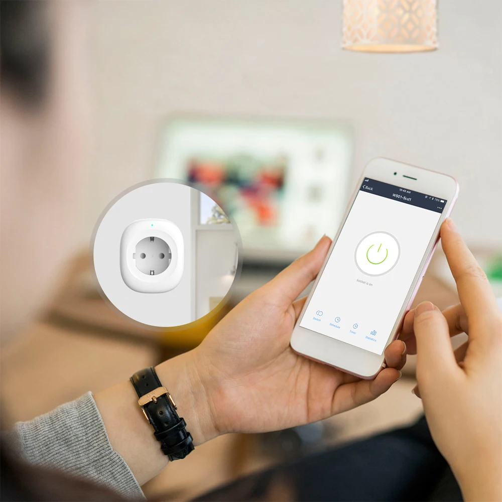 Мини Wi-Fi умная розетка ЕС Мощность подключить мобильное приложение Дистанционное управление USB Выход работает с Amazon Alexa Google дома