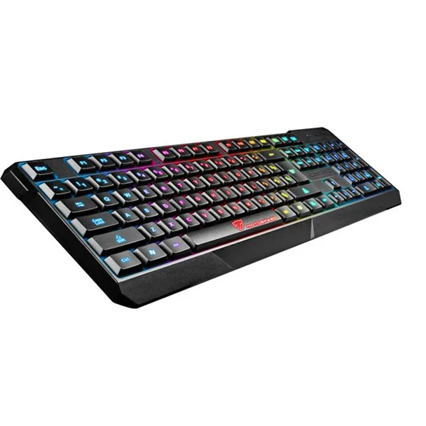 ZELOTES K70 водонепроницаемая цветная светодиодная подсветка USB Проводная клавиатура