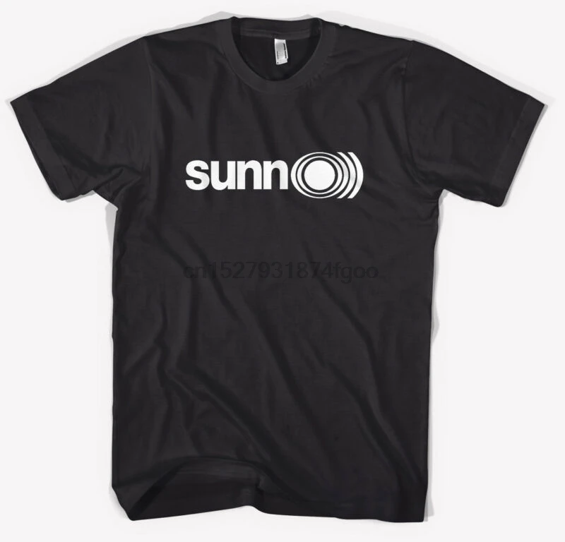 Новинка SUNN O) ремешок Красный логотип металлическая рок группа Мужская черная