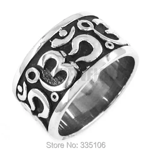 Бесплатная доставка! Кольцо Ом с символом буддизма ювелирное изделие из