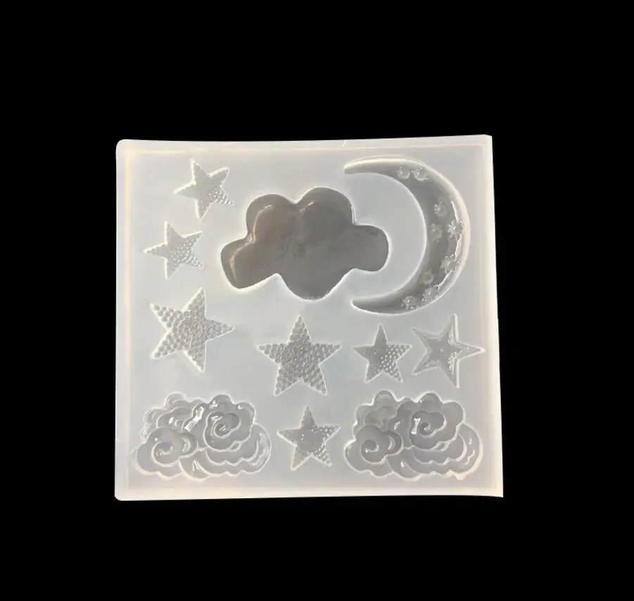 4 шт./компл. силиконовая форма для изготовления украшений лун звезд облаков