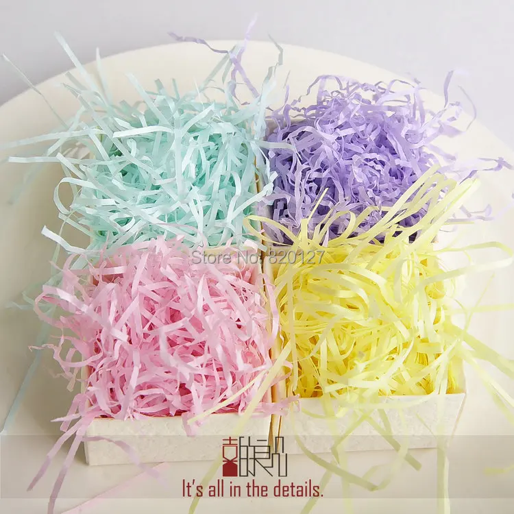 100 г измельченных Crinkle Cut Бумага корзина Конфеты чехлы ваза мыло наполнитель