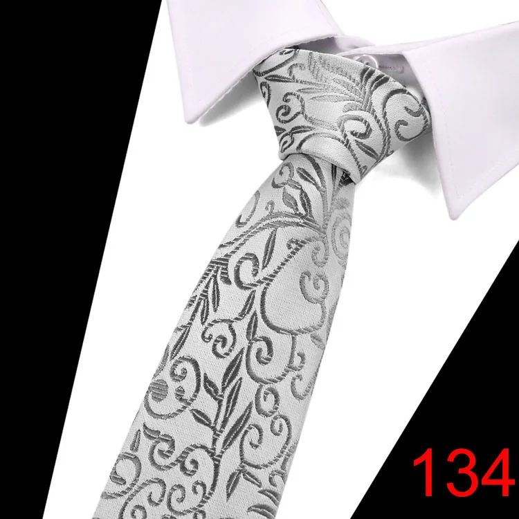L134 7,5 см роскошные галстуки Для мужчин галстук мода полосатый Галстуки Gravata жаккард Бизнес человека свадебное платье тонкий Для мужчин галстук - Цвет: L134