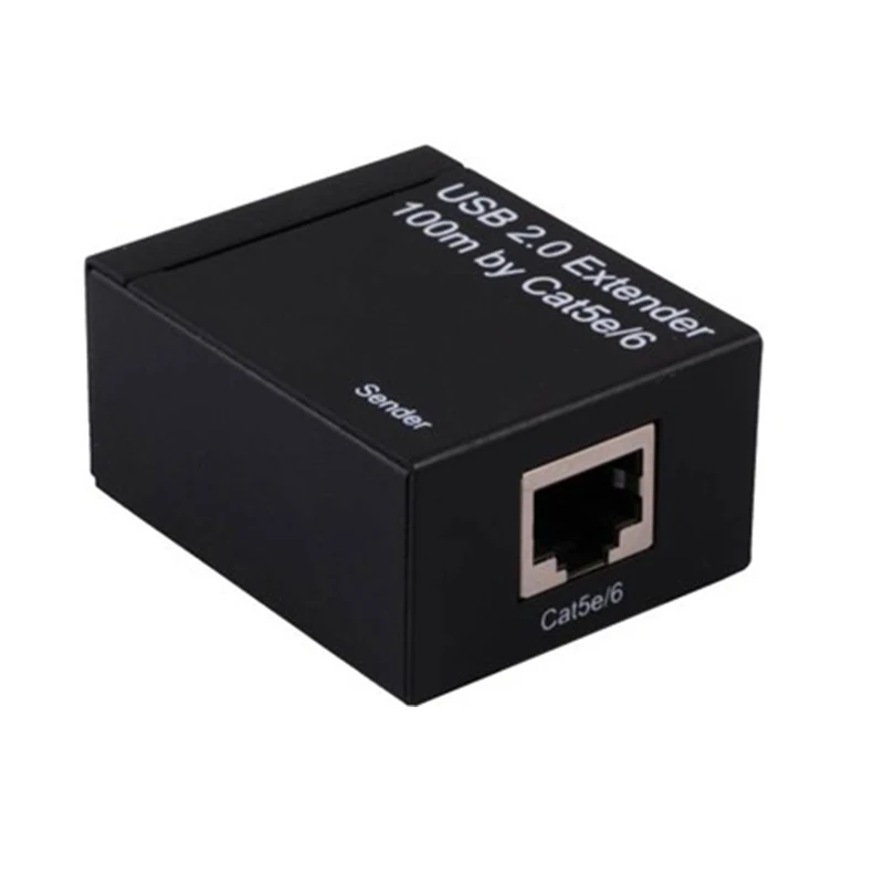 Активный 4 портовый USB 2 0 удлинитель по cat5e/6 кабель до 100 м с адаптером питания|usb 2.0