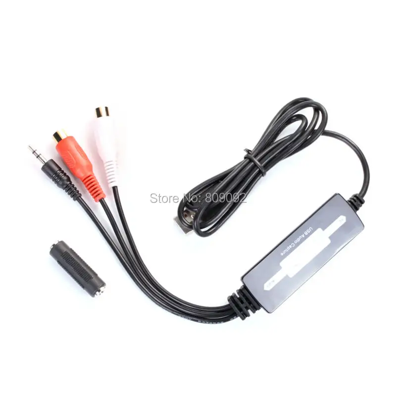 Конвертер аудио EzCAP 3 5 мм RCA в USB 2 0 адаптер для CD MP3 DVD видео кассеты Адаптер