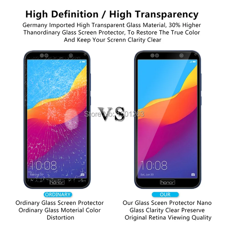 2.5D полное покрытие закаленное Стекло для huawei Y5 Prime 2018 5 45 дюймов Экран протектор