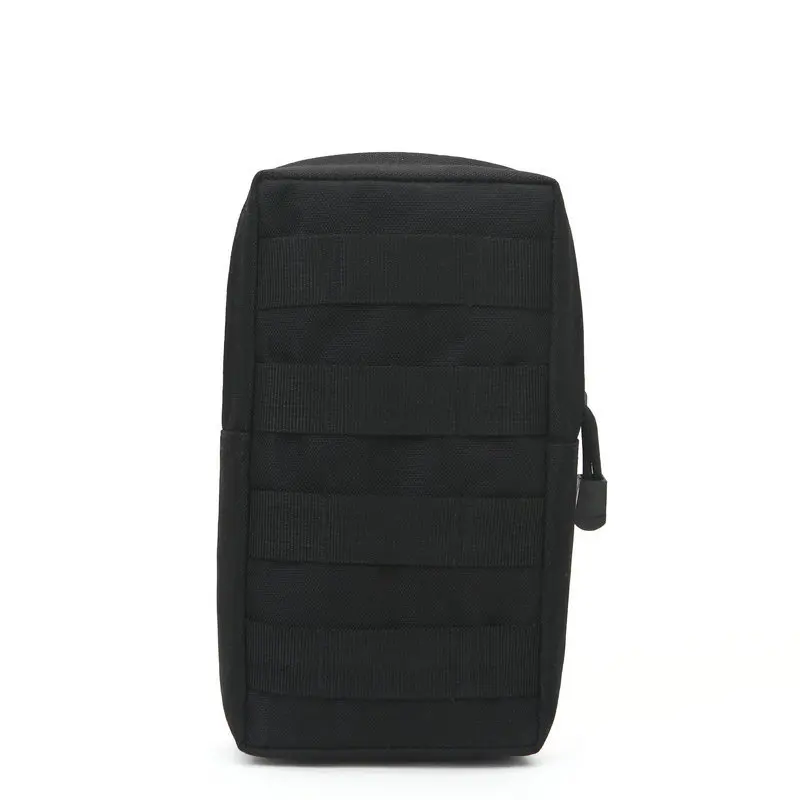 Открытый тактический Molle страйкбол бушкрафт Военная армейская сумка Camouflag поясная сумка для скалолазания в лагерь охотничья поясная сумка безопасный набор для выживания - Цвет: black